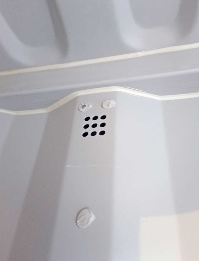 Aération intégrée au container