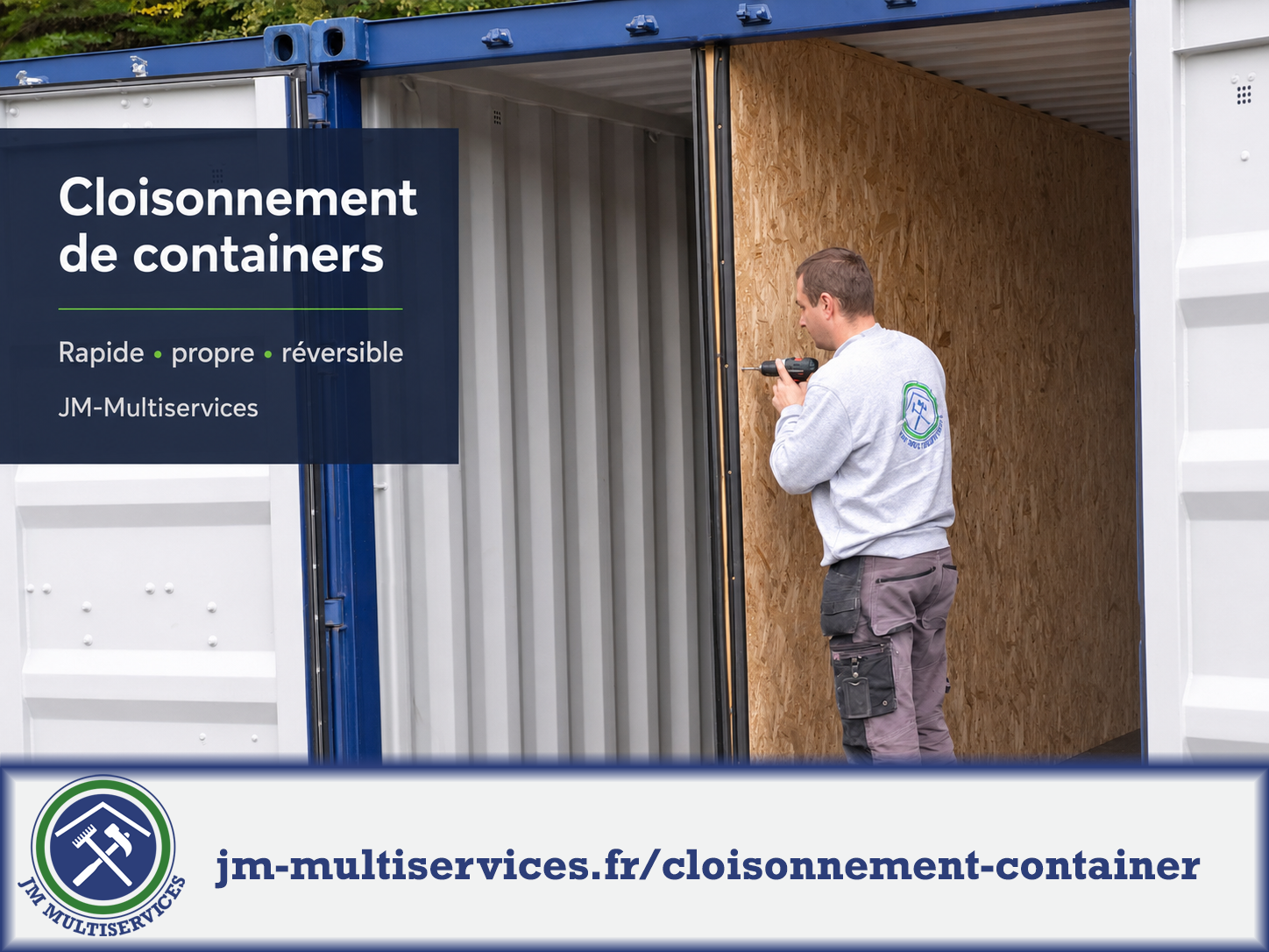 Cloisonnements et aménagements de containers