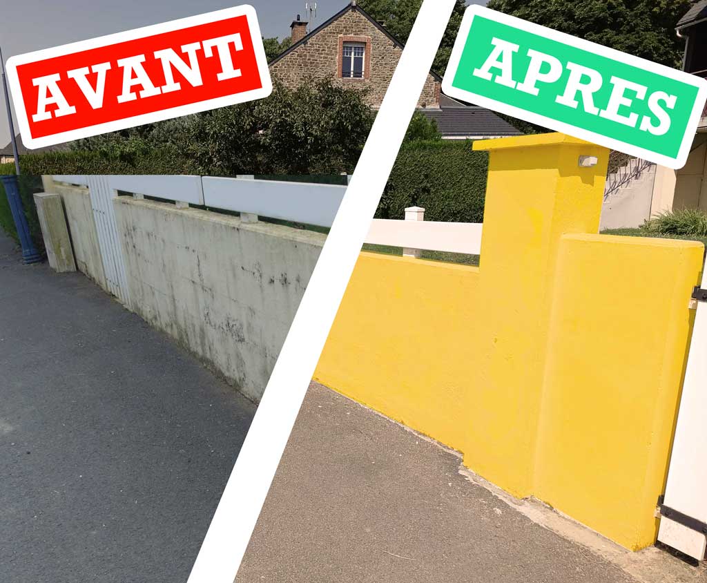 Rénovation d’un muret extérieur