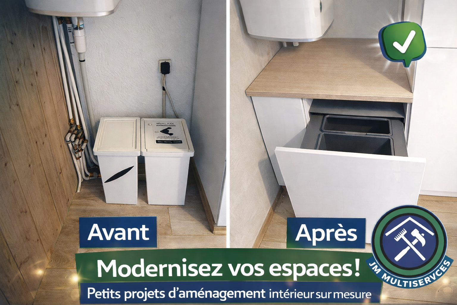 Am&eacute;nagement d'un coin technique