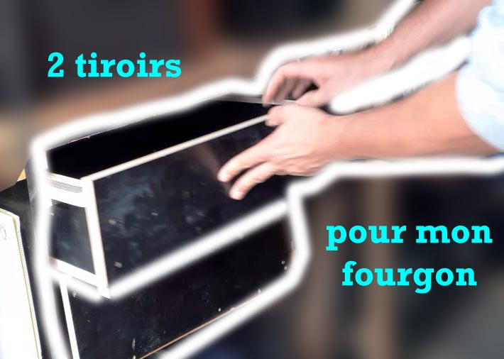 Tiroirs sur mesure pour fourgon | Aménagement utilitaire