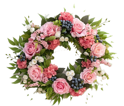 couronne de fleurs