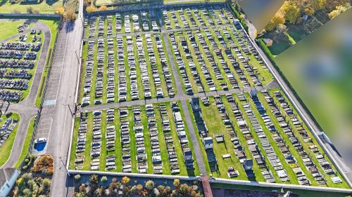 Vue aérienne par drone du cimetière de Vrigne-aux-Bois (ancien cimetière)